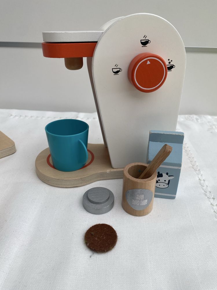 Montessori Brinquedos Bolo de aniversario Torradeira Maquina de Café