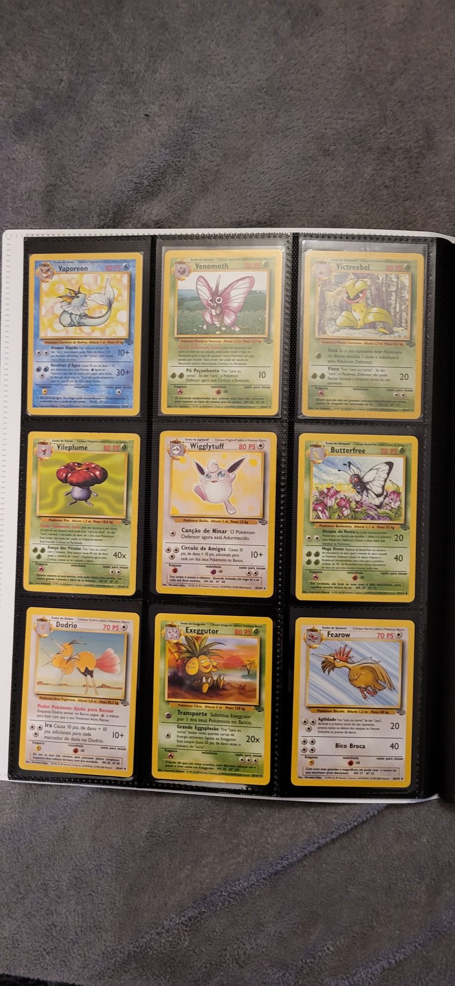 Cartas Pokémon Originais Jungle Set em Português, completo