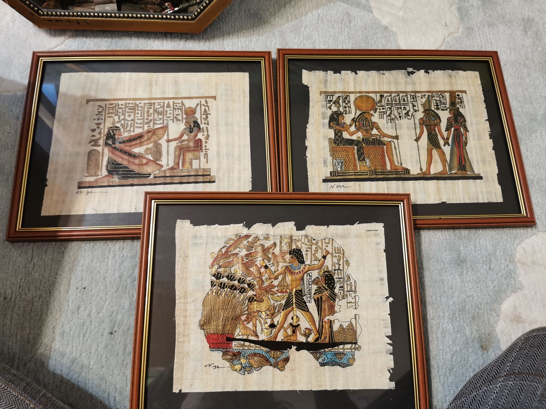 Zestaw obrazów dekoracyjny j motyw starożytny Egipt