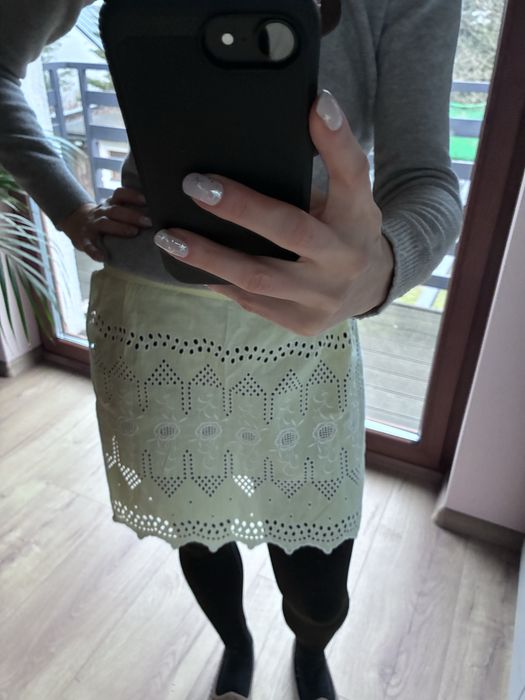 Maselkowy Fartuszek zapaska haftowany z Cepelii