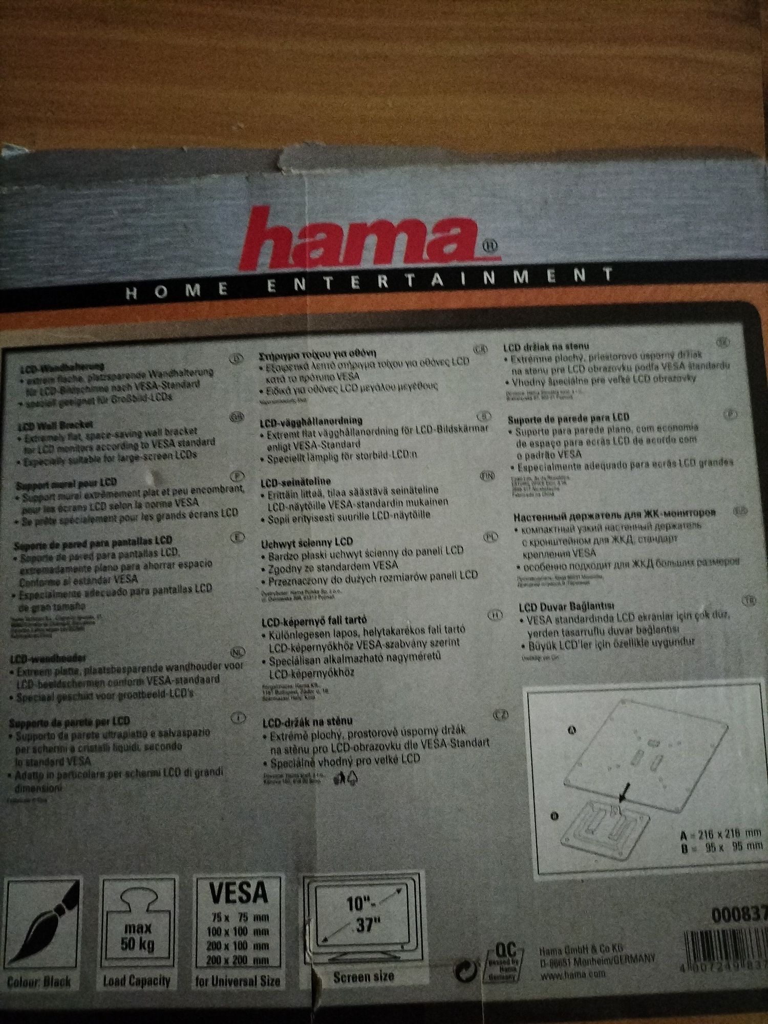 Uchwyt na telewizor HAMA