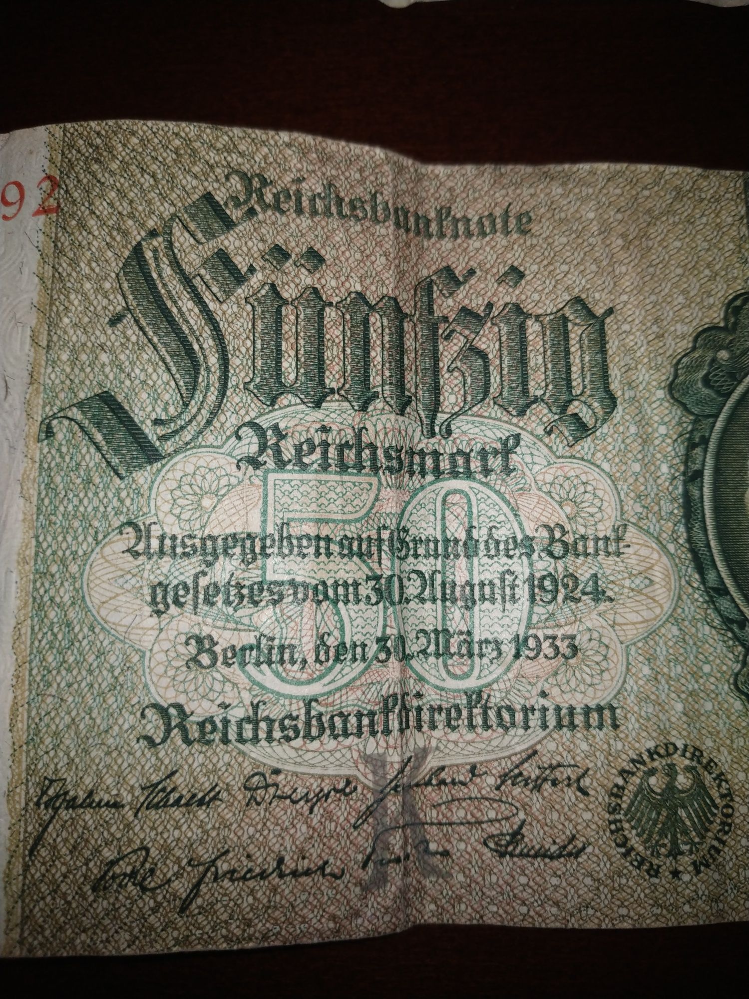 Dwa przedwojenne banknoty niemieckie