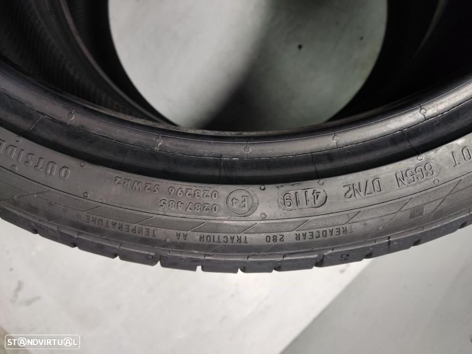 2 pneus semi novos 225-40r18 continental - oferta dos portes