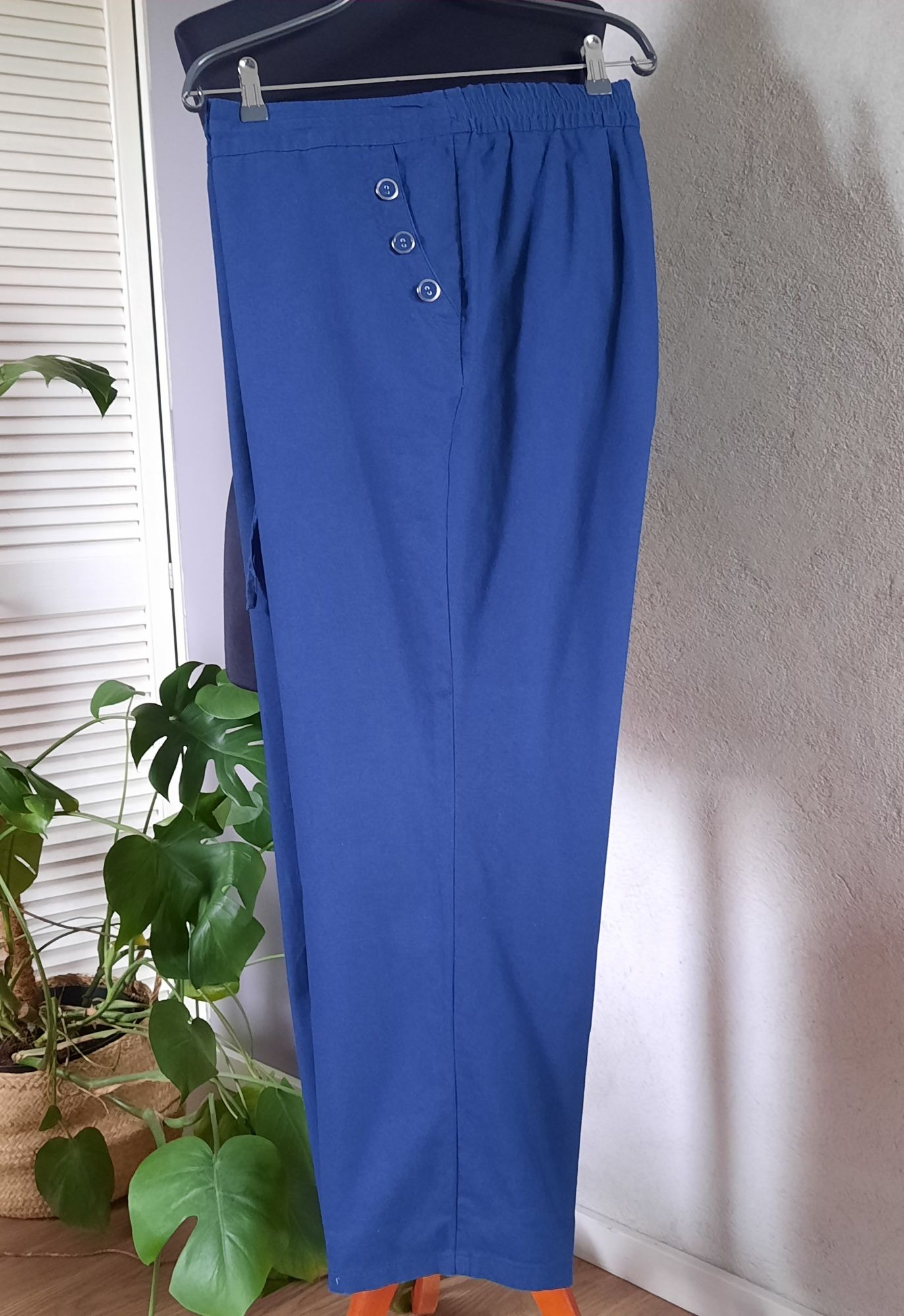 Lniana spodnie lato BPC roz.50, 52, XXL