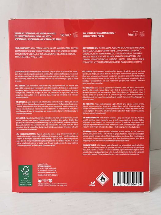 Zestaw Wonder Women Żel pod prysznic Perfumy