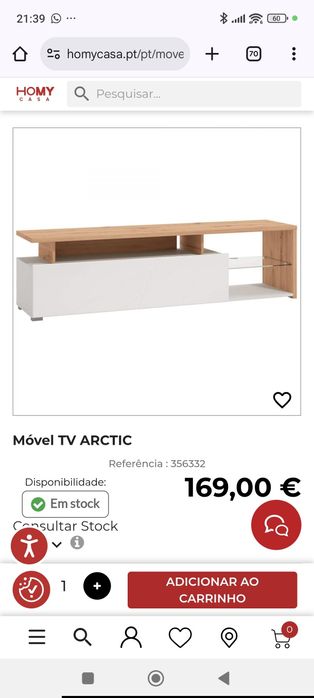 Móvel de TV da Homy Casa (Ver fotos e descrição)