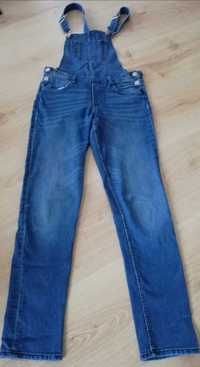 Spodnie jeansowe ogrodniczki H&M dla nastolatki rozm. 164