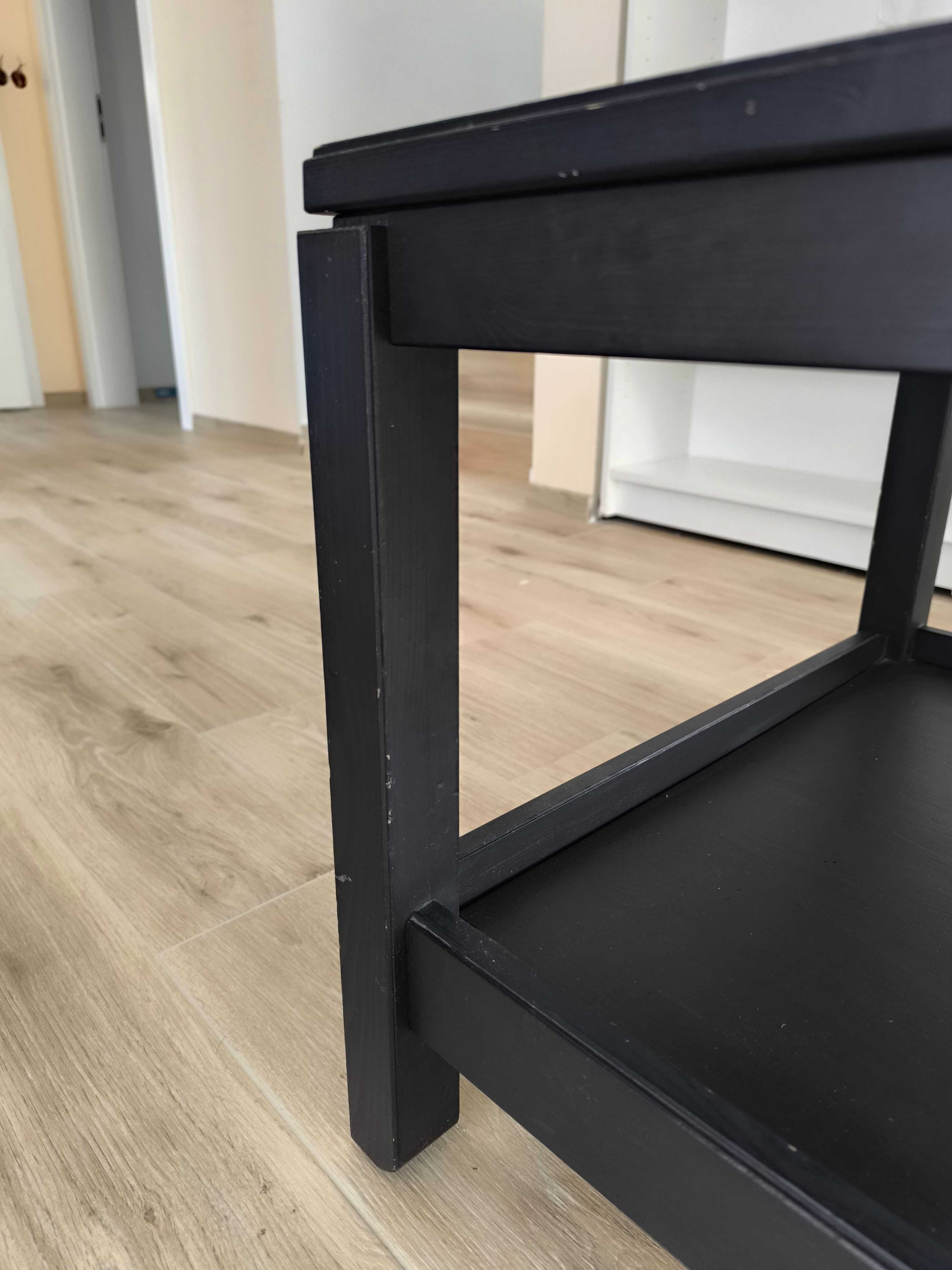 Stolik kawowy Ikea havsta czarny/ciemny brąz