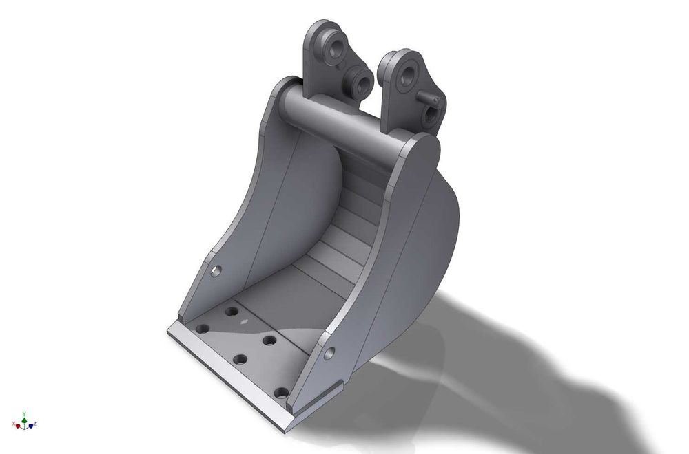 Łyżka kopiąca 27cm pasująca do mini koparki JCB 8014/8015/8016/8018/17