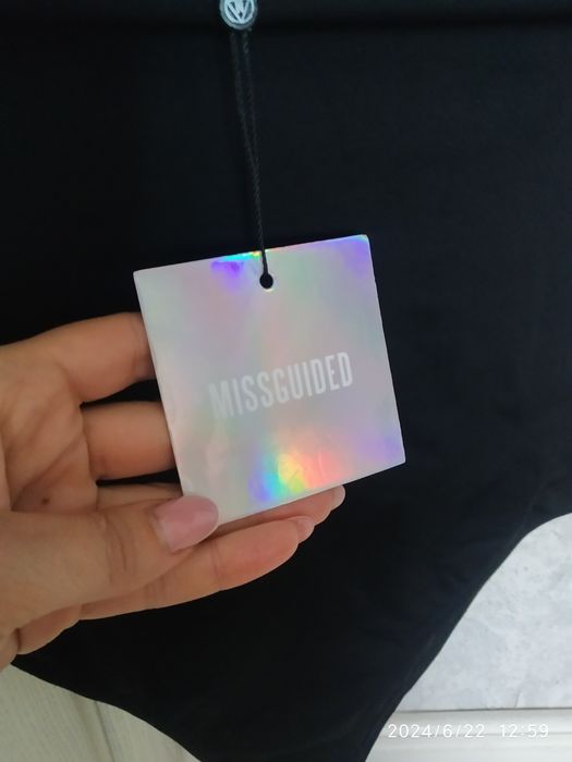 Missguided чорний купальник суцільний новий 42-44