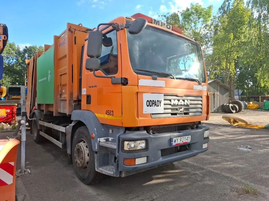 MAN TGM 18.240  Samochód MAN do odbioru odpadów komunalnych