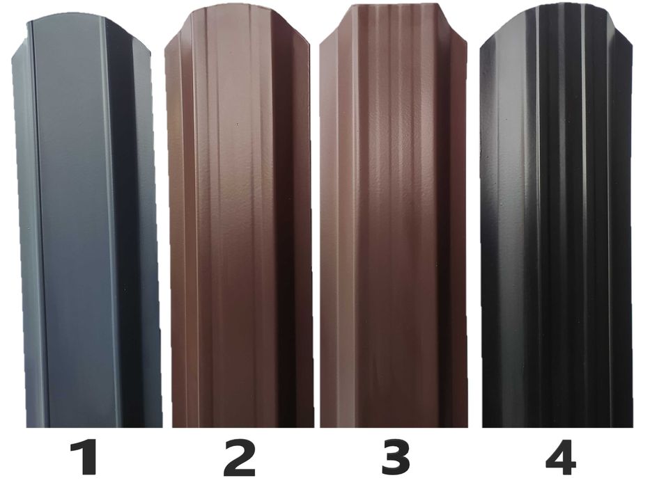 Sztachety 0,8mm metalowe SIGMA proszkowo malowane MAT ZIELONE 11cm