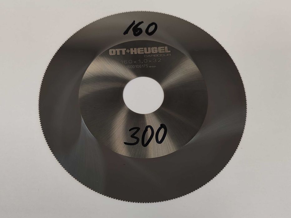 Frez piłkowy, tarczowy OTT+HEUGEL CARBODUR 160 x 1,0 x 32 - 300 zębów