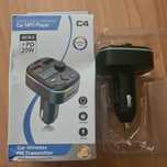 Transmiter C4 samochodowy bluetooth z ładowarką QC3.0 PD20 oraz USB-C