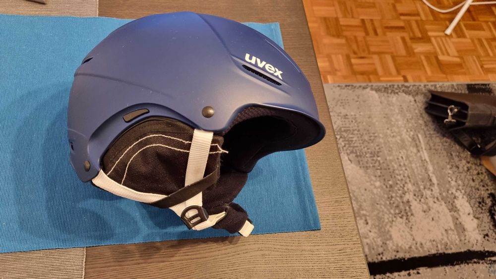UVEX PLUS 2.0 Kask narciarski rozmiar 52 - 55 cm niebieski