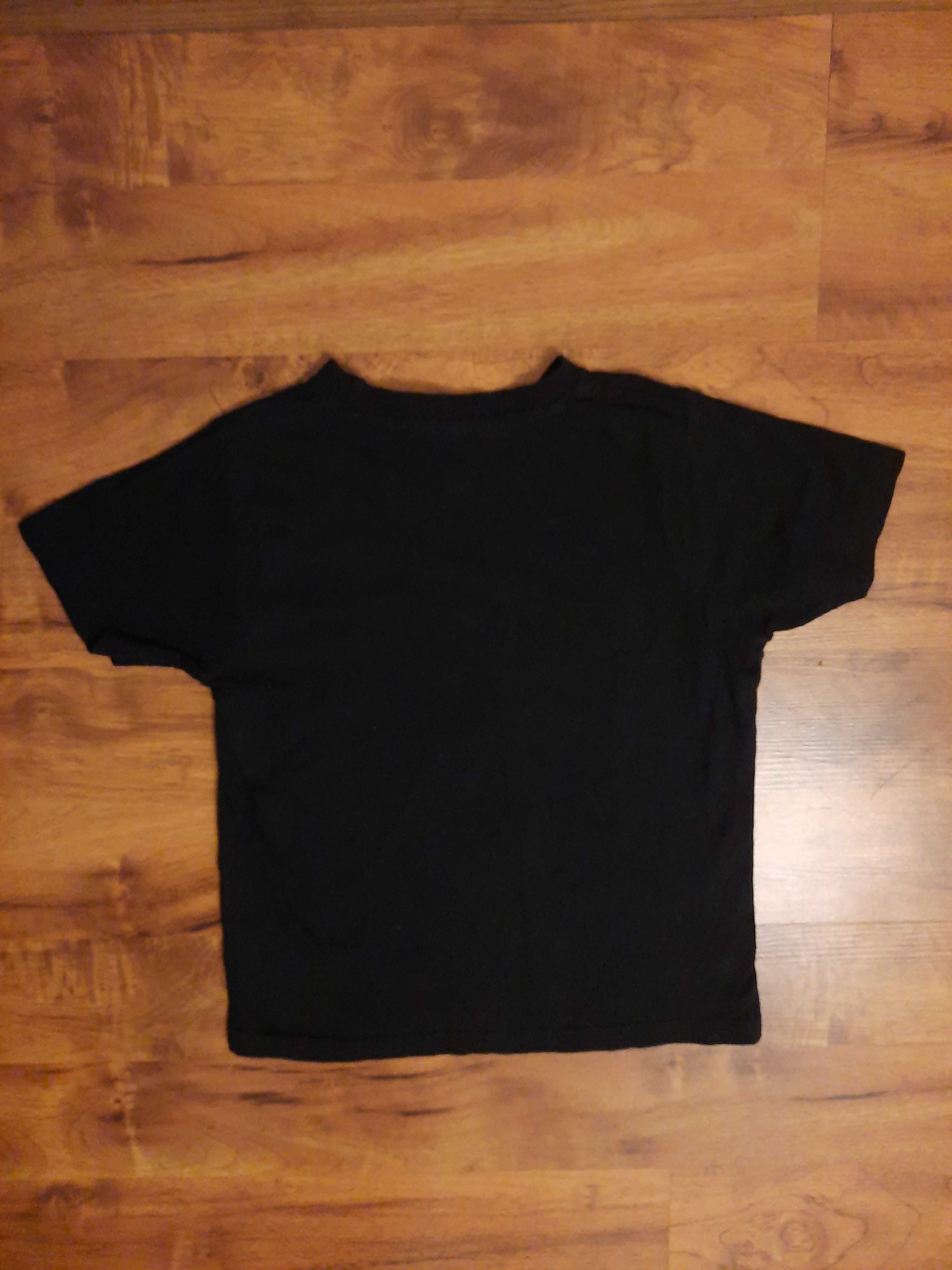 Bawełniana czarna koszulka tshirt Awesome Rebel Primark 134cm 8 9 lat