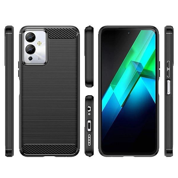 Carbon Case etui do Infinix Note 12i elastyczny silikonowy karbonowy p