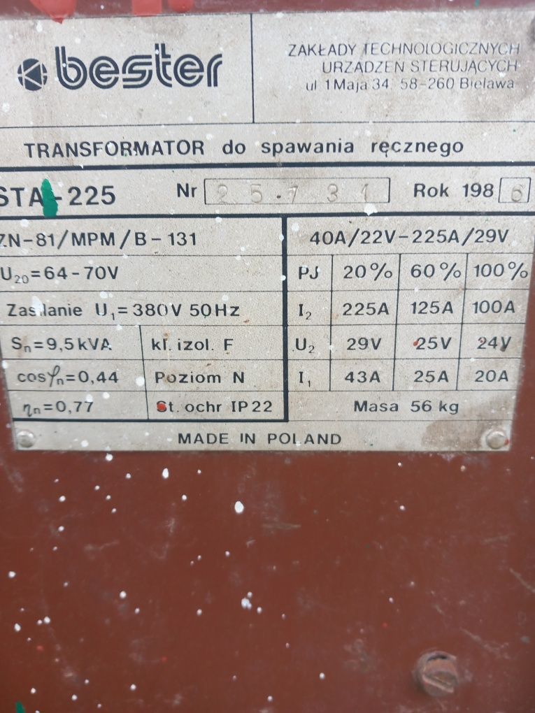 Spawarka Bester STA 225