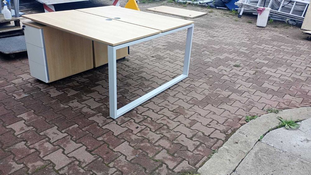 Biurko dwustanowiskowe 160x70 140x70 biurka bench do biur domu hotelu