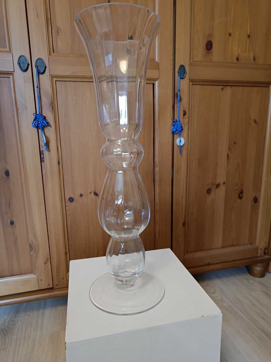 Wazon wysoki 55cm szkło bezbarwne