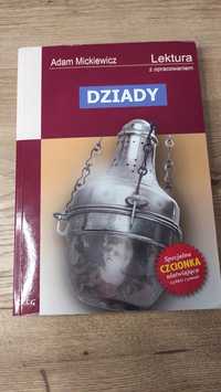 Książka Dziady, Adam Mickiewicz, lektura