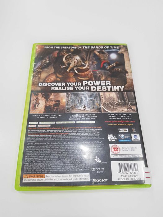Prince of Persia the Forgotten Sands Xbox 360 Sklep Iława