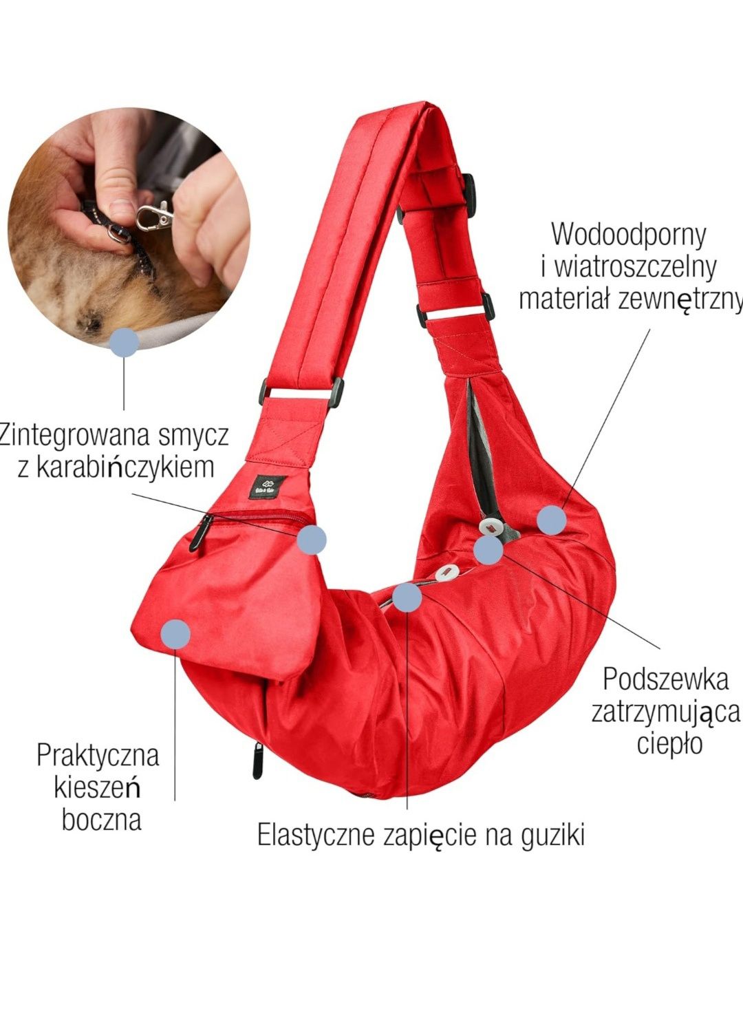 Torba Transporter dla psa kota na ramię nosidełko