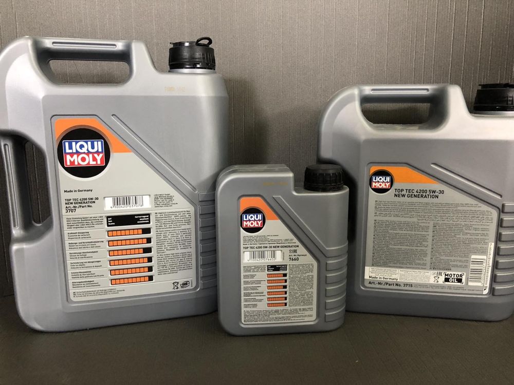 Масло 5w30 Liqui Moly 4200 5w30 5л -2570/Liqui Moly 4100 5W40 5л -1860