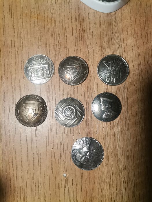 Zawieszki miedziane posrebrzane