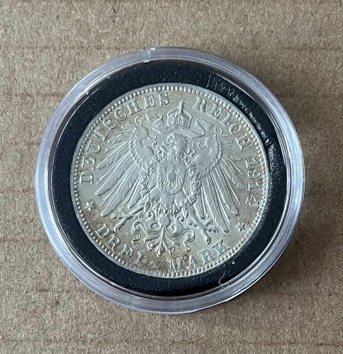 3 марки 1914 Баварія, Німецька імперія