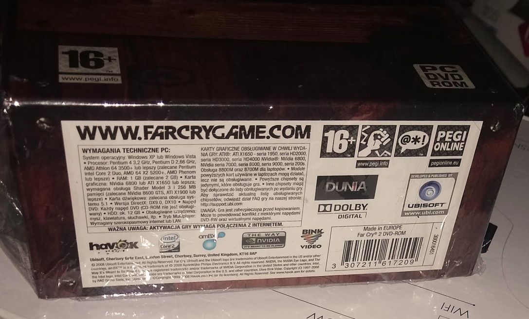 Far Cry 2 Edycja Kolekcjonerska PL PC Folia Unikat