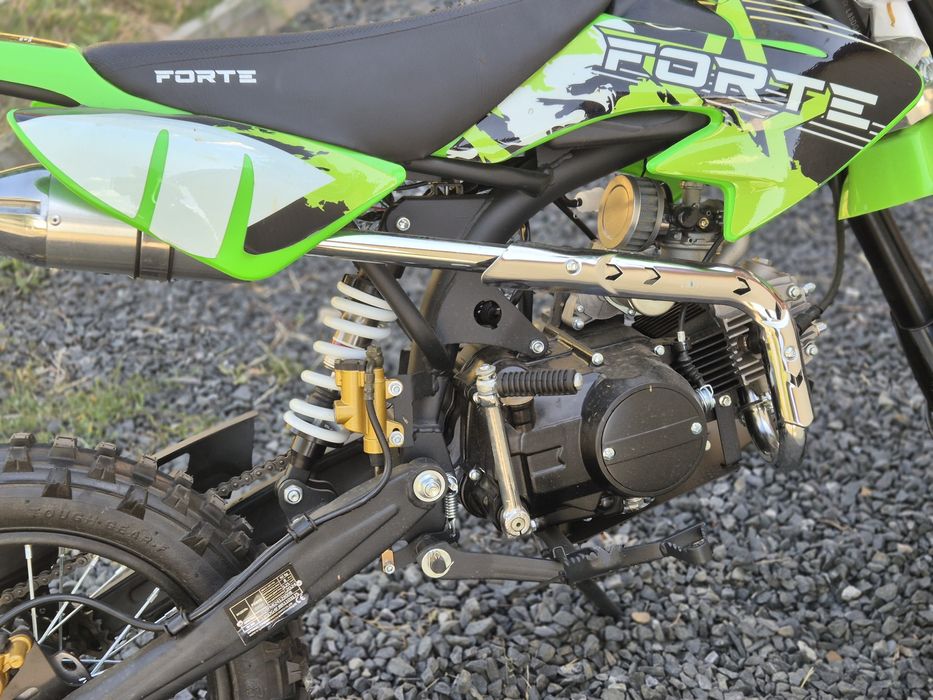 Новий! Пітбайк Forte 125 кубів біло-зелений
