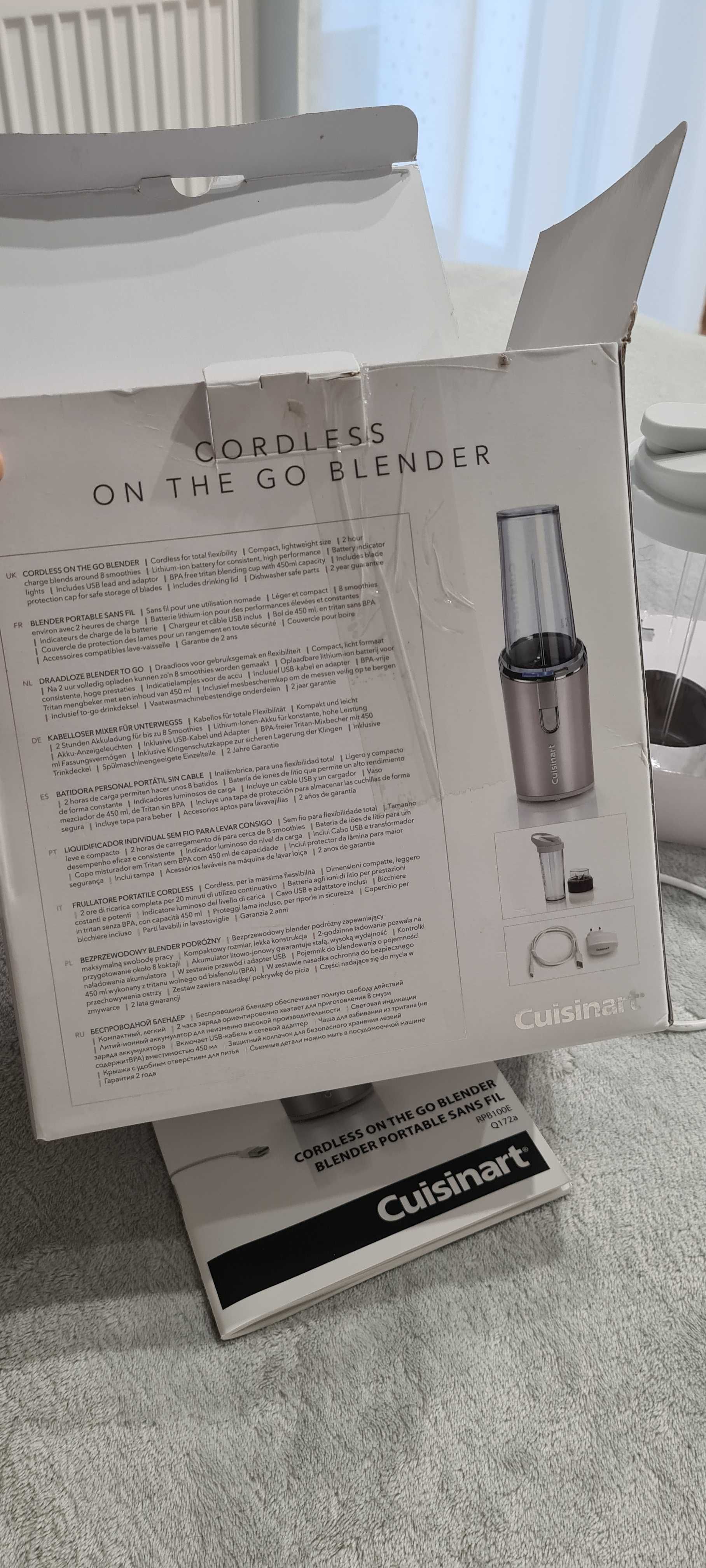 Blender kielichowy CUISINART RPB100E Bezprzewodowy BEZ NOŻA