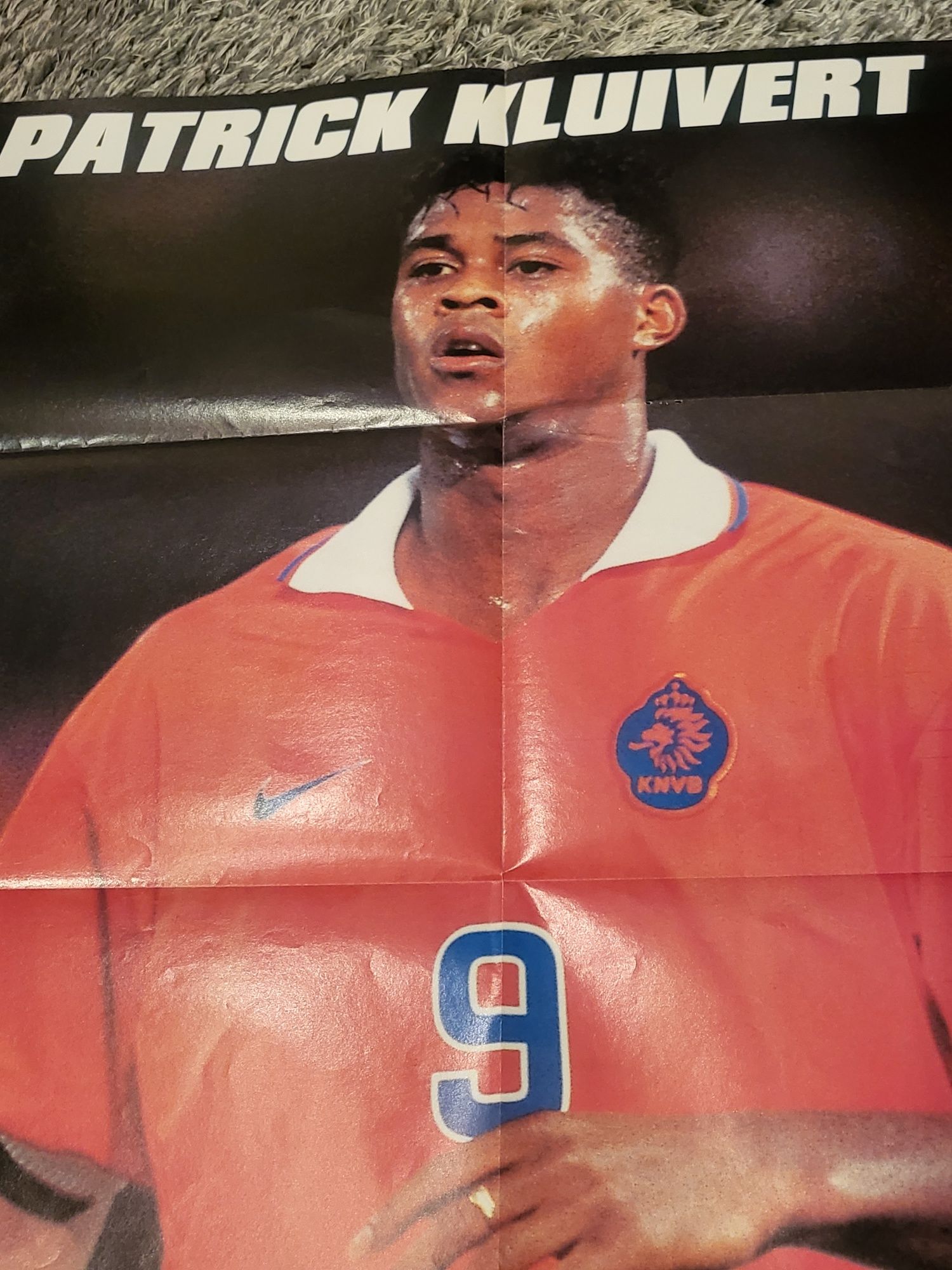 Duży plakat Ekstra klasa 98 , Patrick Kluivert  - Mega Sport .