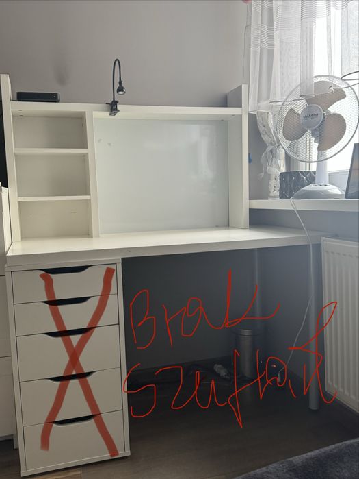 Biurko z nadstawka Ikea