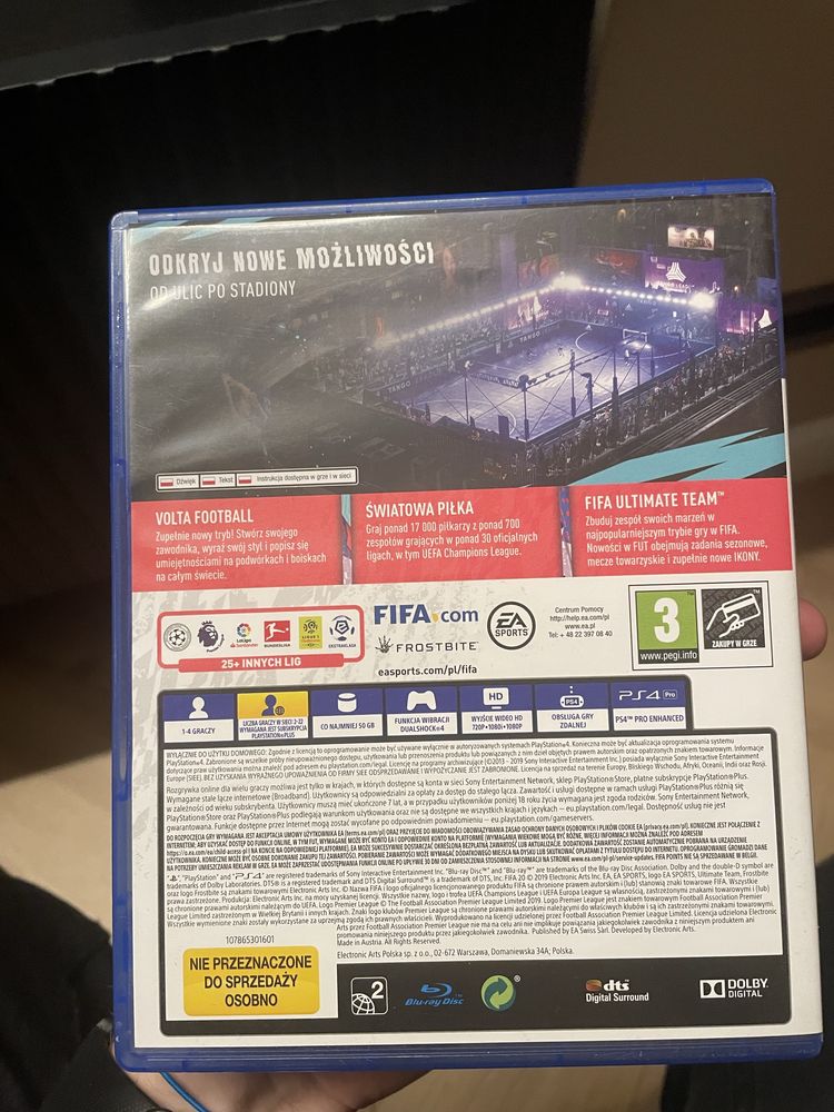 FIFA 20 PS4 polska wersja playstation