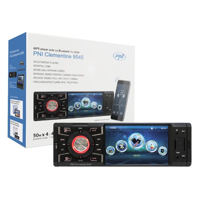 Radio Samochodowe Pni 9545 1Din 4` 50Wx4, Bluetooth FM, SD, USB