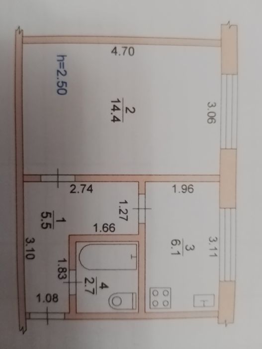 Шахтарське. Продам однокімнатну чудову квартиру. 4500. Заходь і живи