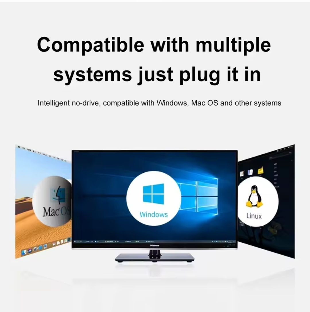 Адаптер  USB Type C - RJ45 Gigabit Realtek 8153 Ethernet Adapter