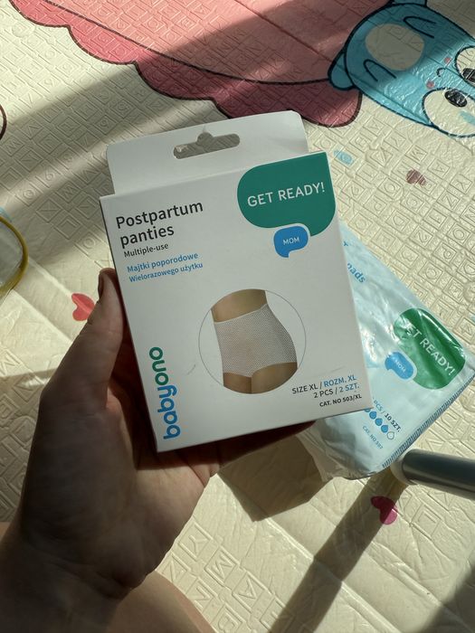 Післяпологові труси хl 2шт та післяпологові прокладки