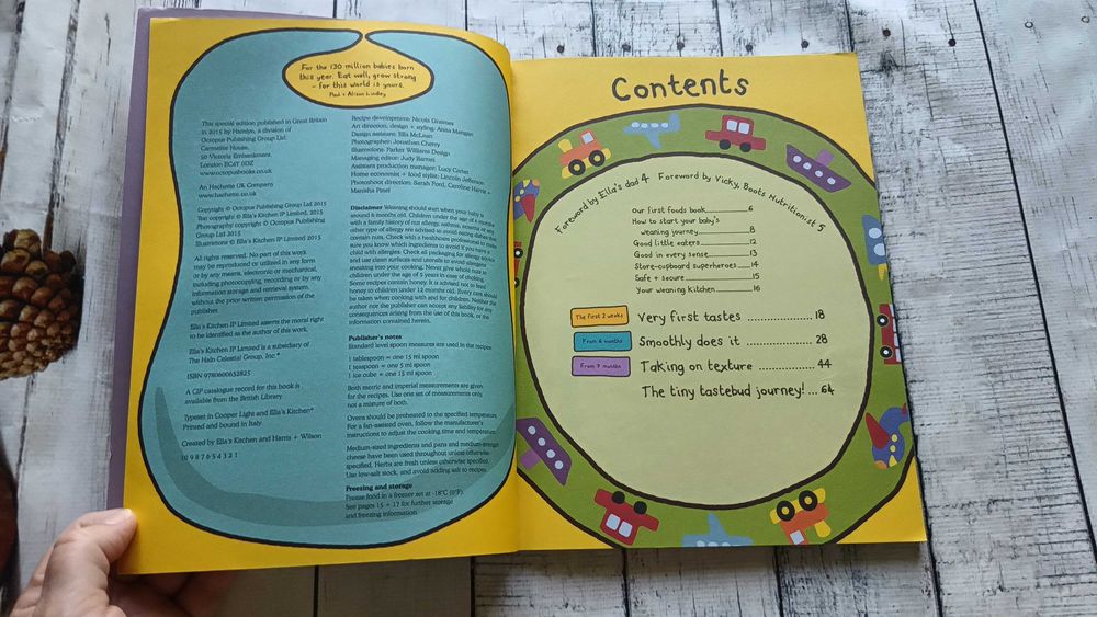 Книга англійською A Tiny Taste of the First Foods Book Ella's kitchen