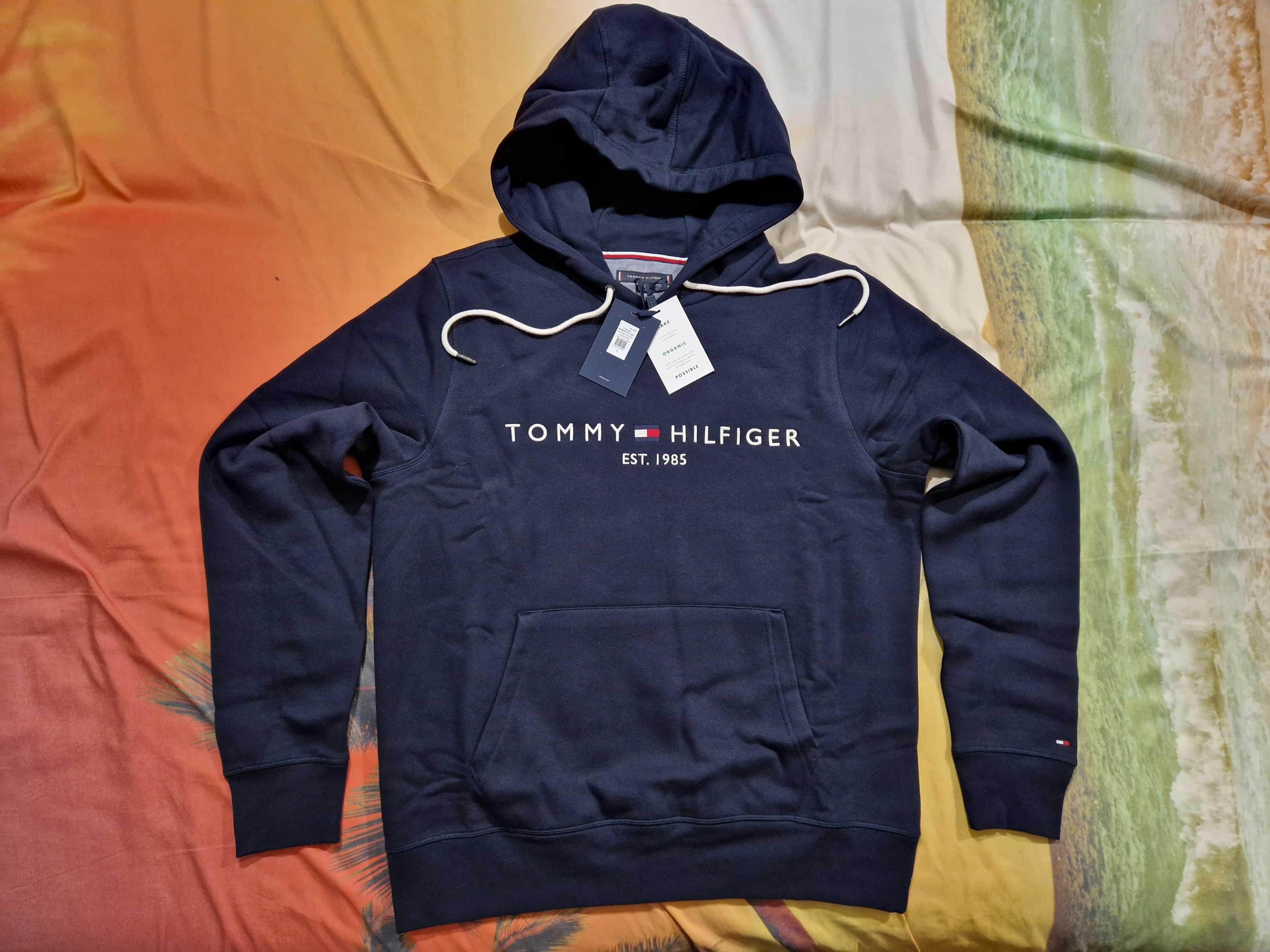 Tommy Hilfiger Logo Hoody Bluza z Kapturem XL Oryginalna