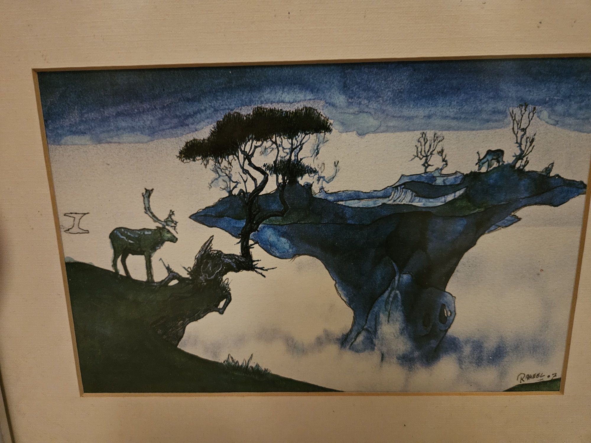 Impressão emoldurada
