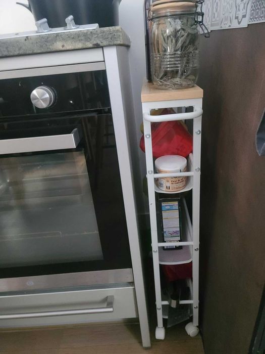 Półki akcesoria do łazienki z poziomami biały przechowywanie