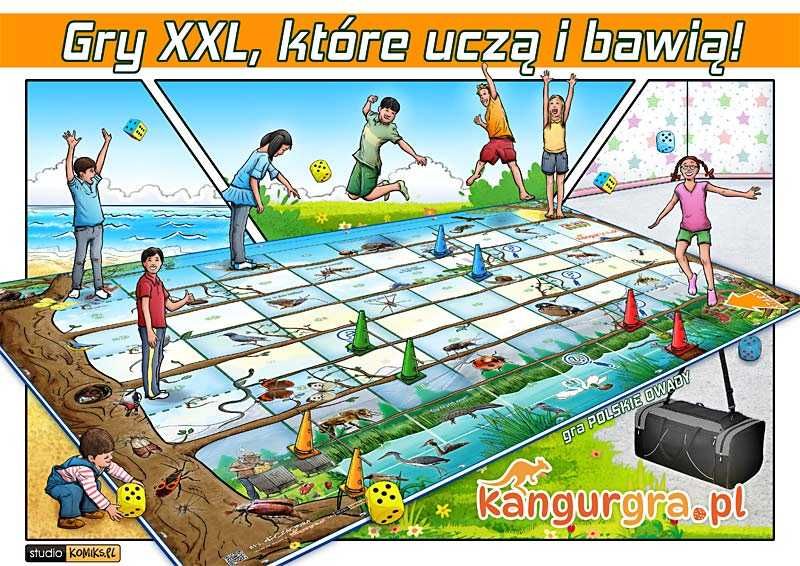 EKO GRA XXL dla DZIECI Polskie OWADY gatunki chronione 3 x 2 metra
