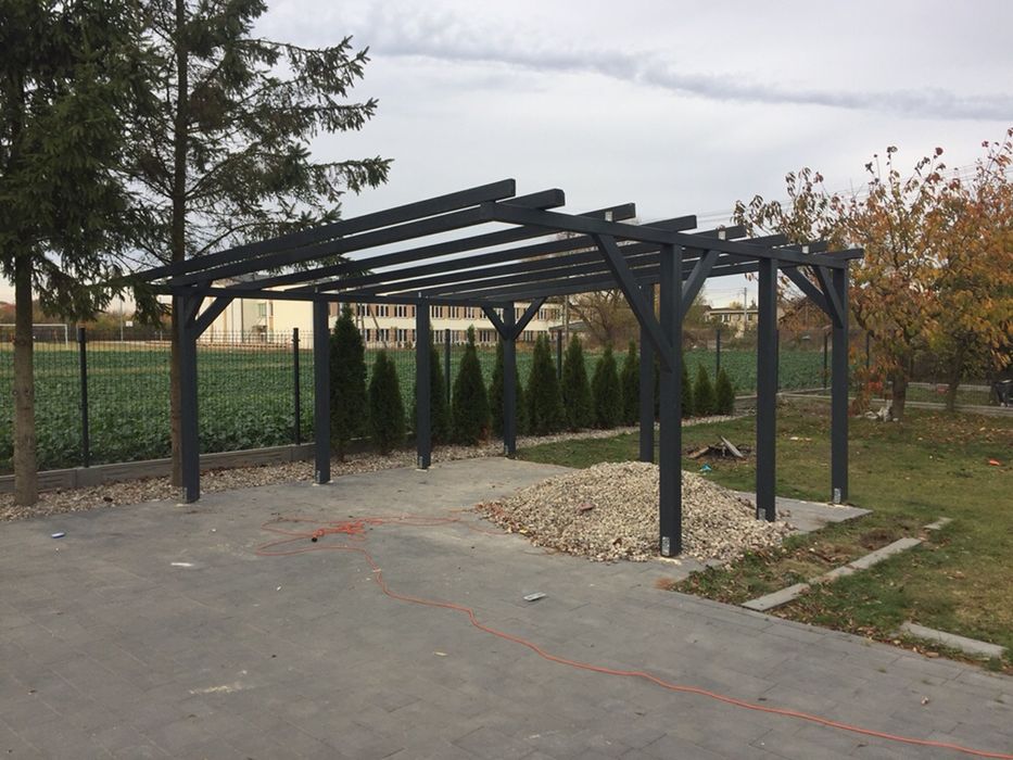 Drewutnia,wiata na rowery śmietniki