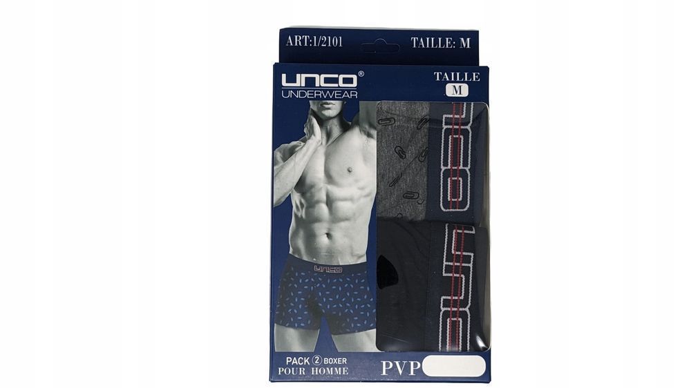 Majtki Bokserki Unco Underwear 2-Pak Bawełna R. M (74 Cm)