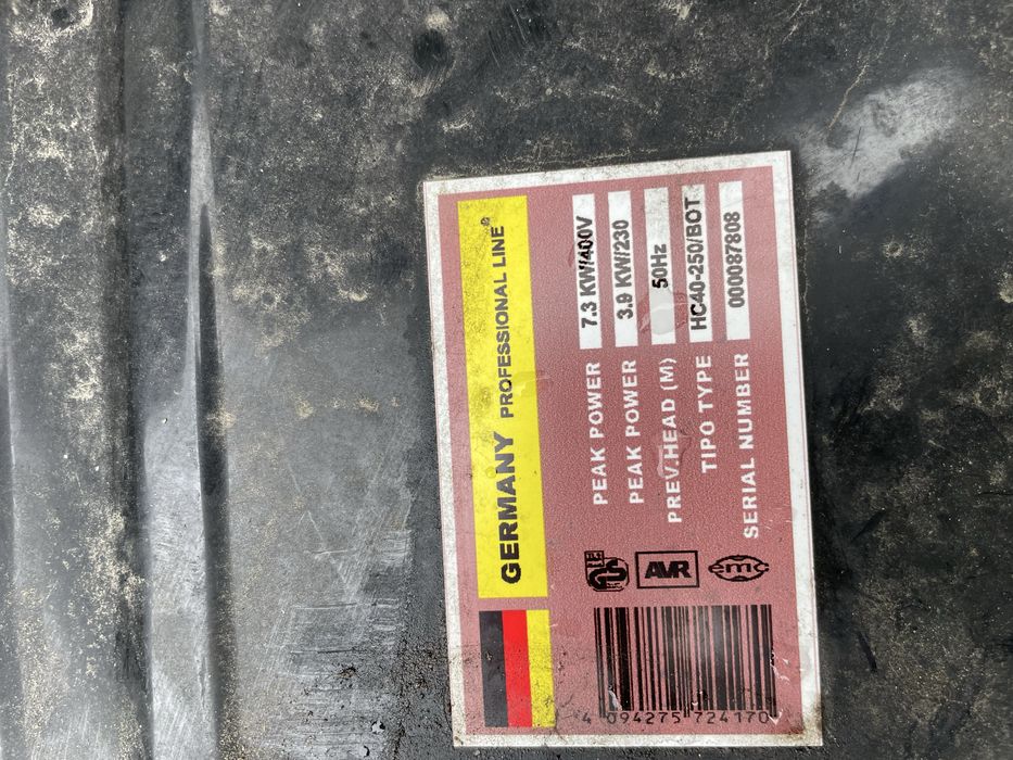 Agregat pradotworczy germany professional hc40-250/bot