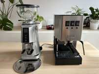Ekspres kolbowy Gaggia classic + młynek Fiorenzato F4