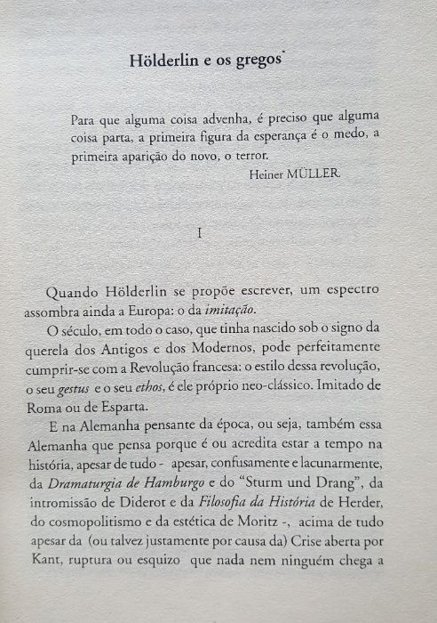Philippe Lacoue-Labarthe - Textos sobre Hölderlin